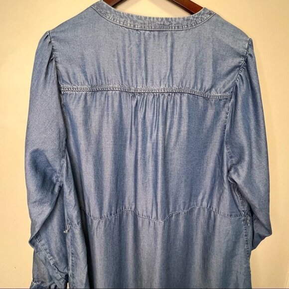 Pennington’s Long-Sleeve Shirt Dress Missing Belt Size 18 - Picture 8 of 10